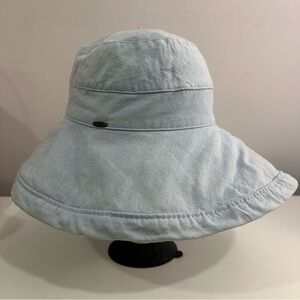 Scala Collezione Aqua Blue Beach Adjustable Bucket Hat